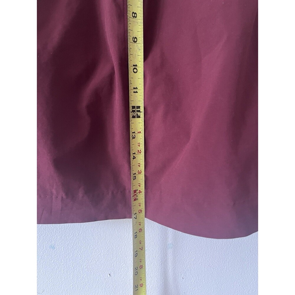 Athleta Skort Womens 10 Burgundy Wine Built In Shorts Zip Pockets Athletic - Picture 4 of 9